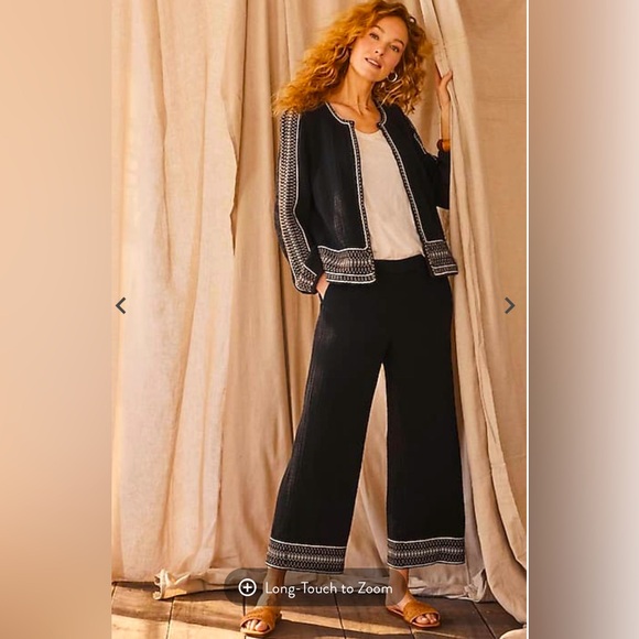 J. Jill Pure Jill Relaxed Cropped Pants Sz. L - Picture 1 of 5